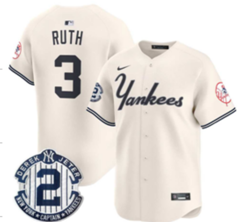 Men 2026 New York Yankees #3 white Nike MLB Jersey 09120->new york yankees->MLB Jersey